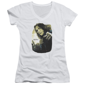 Harry Potter Snape Poster Juniors V-Neck T-Shirt Juniors V-Neck T-Shirt Harry Potter   