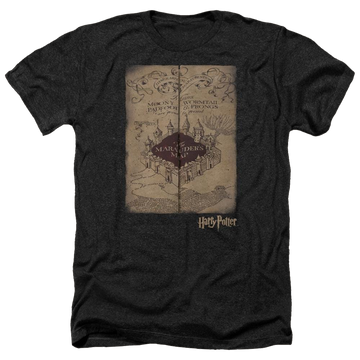 Harry Potter Marauders Map Men's Heather T-Shirt Men's Heather T-Shirt Harry Potter   