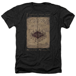 Harry Potter Marauders Map Words Men's Heather T-Shirt Men's Heather T-Shirt Harry Potter   