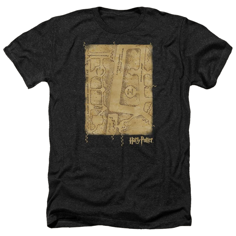 Harry Potter Marauders Map Interior Men's Heather T-Shirt Men's Heather T-Shirt Harry Potter   