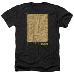 Harry Potter Marauders Map Interior Men's Heather T-Shirt Men's Heather T-Shirt Harry Potter   