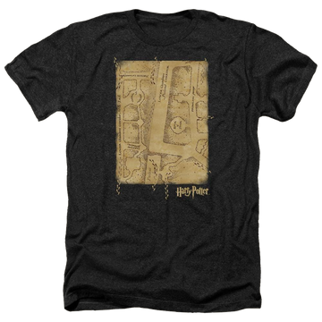 Harry Potter Marauders Map Interior Men's Heather T-Shirt Men's Heather T-Shirt Harry Potter   