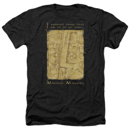 Harry Potter Marauders Map Interior Words Men's Heather T-Shirt Men's Heather T-Shirt Harry Potter   