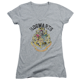Harry Potter Hogwarts Crest - Juniors V-Neck T-Shirt Juniors V-Neck T-Shirt Harry Potter   