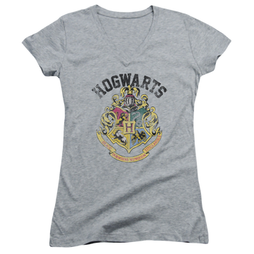 Harry Potter Hogwarts Crest - Juniors V-Neck T-Shirt Juniors V-Neck T-Shirt Harry Potter   