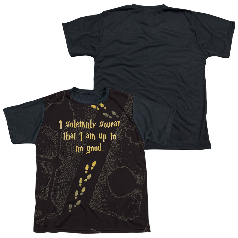 Harry Potter Marauders Map - Youth Black Back T-Shirt Youth Black Back T-Shirt (Ages 8-12) Harry Potter   