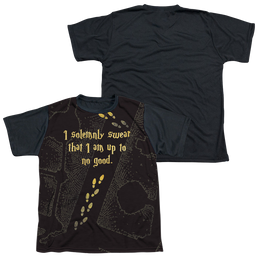 Harry Potter Marauders Map - Youth Black Back T-Shirt Youth Black Back T-Shirt (Ages 8-12) Harry Potter   