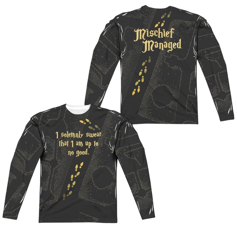 Harry Potter Marauders Map Men's All-Over Print T-Shirt Men's All-Over Print Long Sleeve Harry Potter   