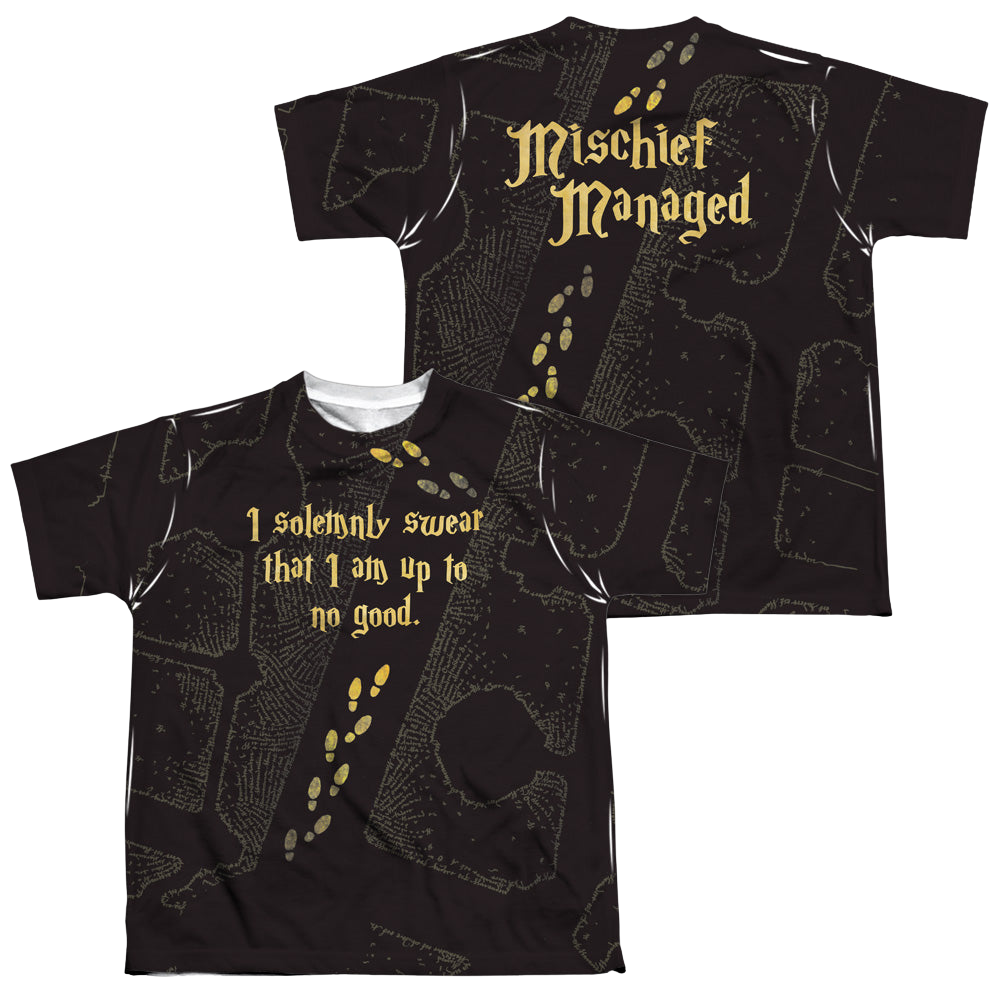 Harry Potter Marauders Map - Youth All-Over Print T-Shirt Youth All-Over Print T-Shirt (Ages 8-12) Harry Potter   