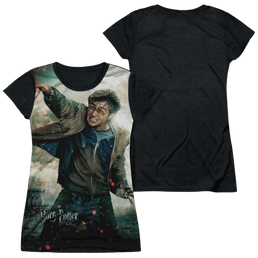 Harry Potter Harry Vs Voldemort Juniors Black Back T-Shirt Juniors Black Back T-Shirt Harry Potter   
