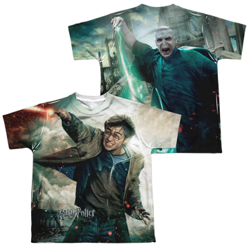 Harry Potter Harry Vs Voldemort youth all-over print t-shirt for ages 8 to 12