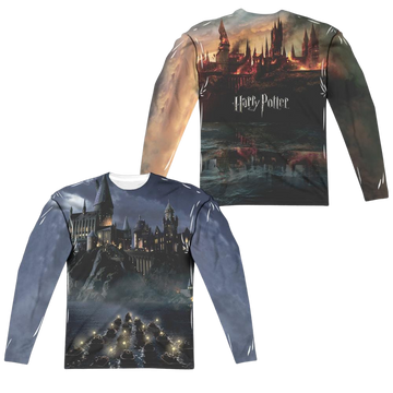 Harry Potter Hogwarts Men's All-Over Print T-Shirt Men's All-Over Print Long Sleeve Harry Potter   