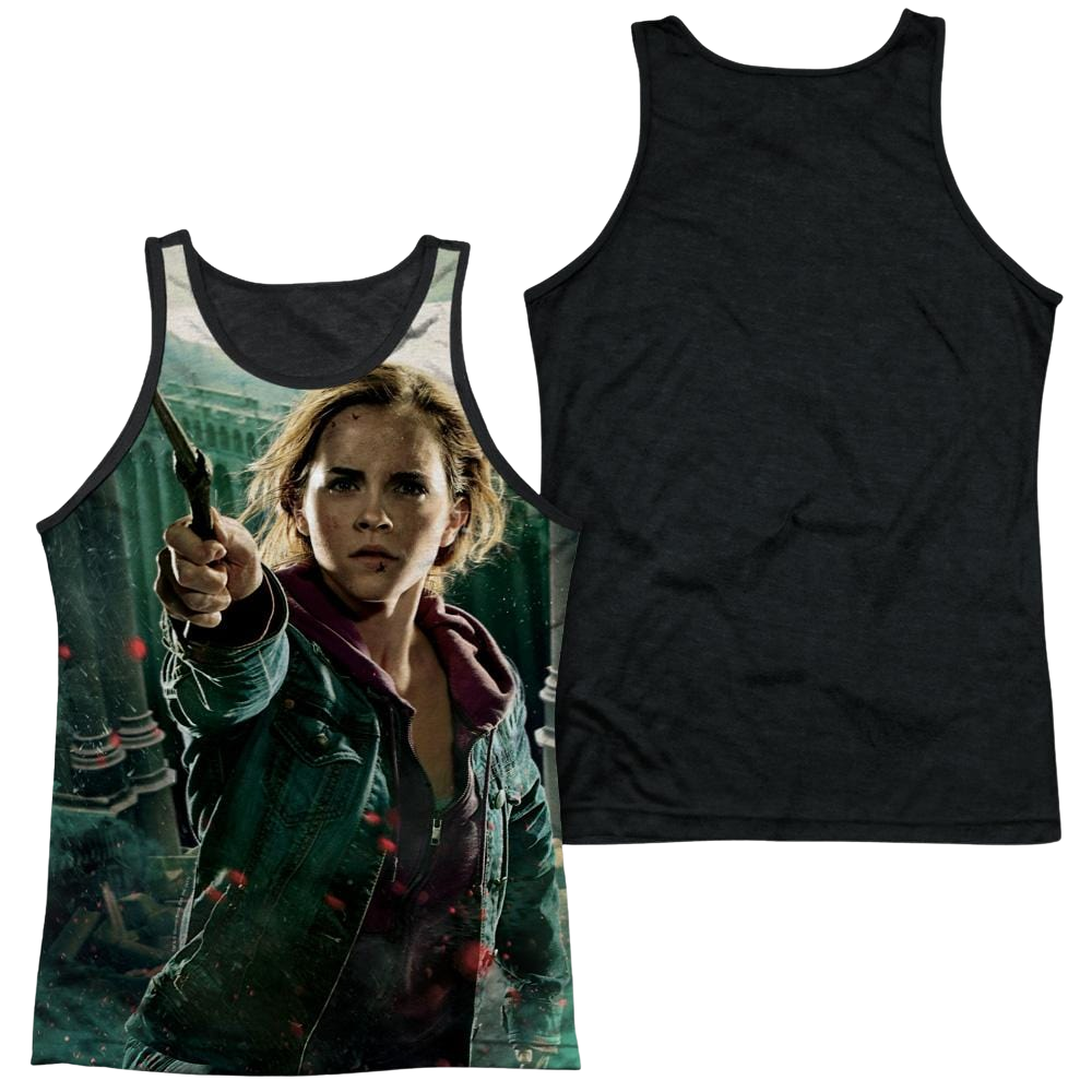 Harry Potter Hermione Final Battle Men's Black Back Tank Men's Black Back Tank Harry Potter   