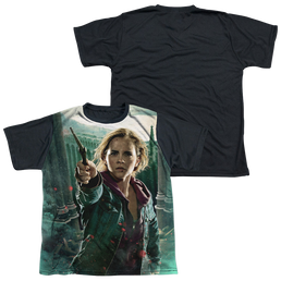 Harry Potter Hermione Final Battle - Youth Black Back T-Shirt Youth Black Back T-Shirt (Ages 8-12) Harry Potter   