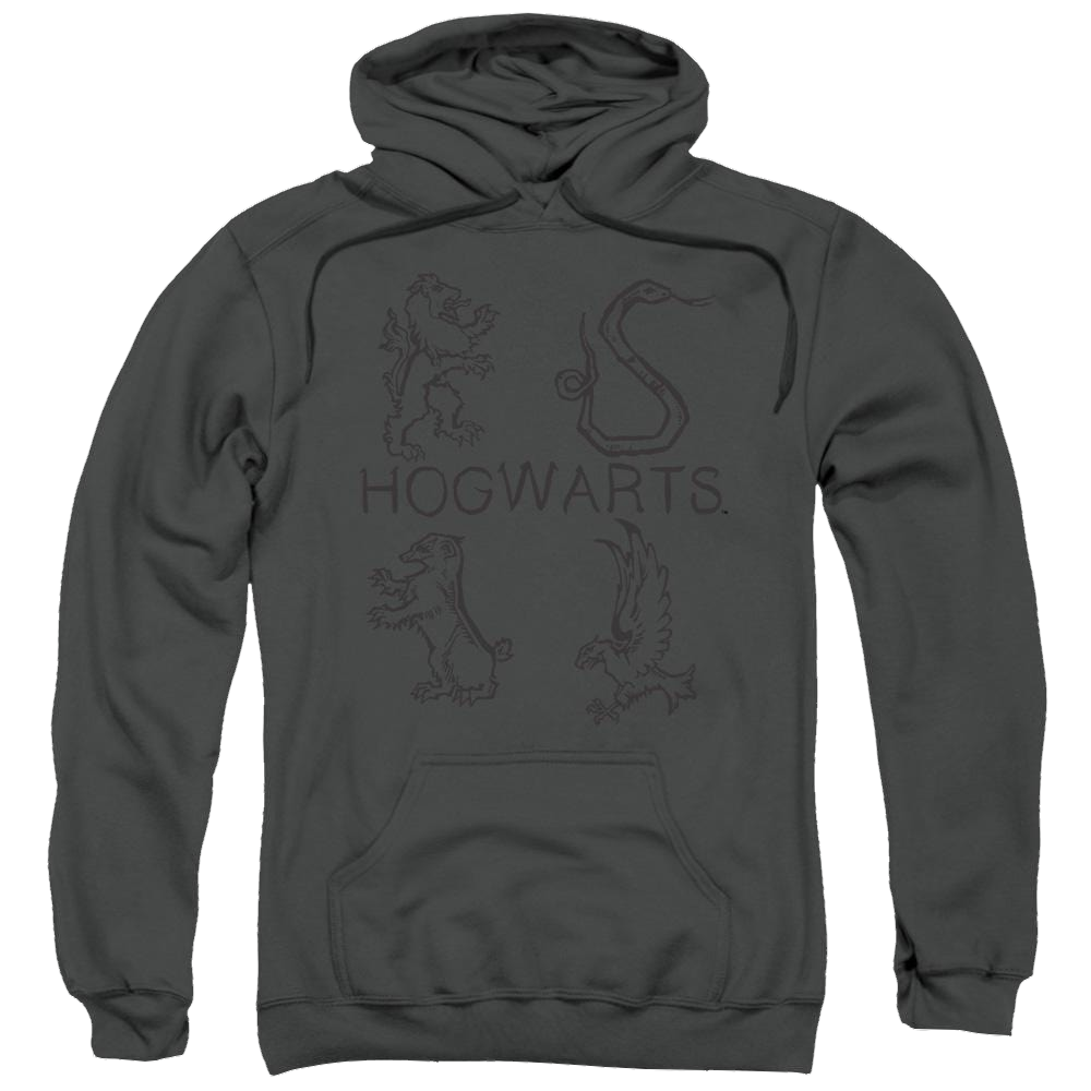 Harry Potter Literary Crests Pullover Hoodie Pullover Hoodie Harry Potter   