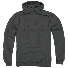 Harry Potter Literary Crests Pullover Hoodie Pullover Hoodie Harry Potter   