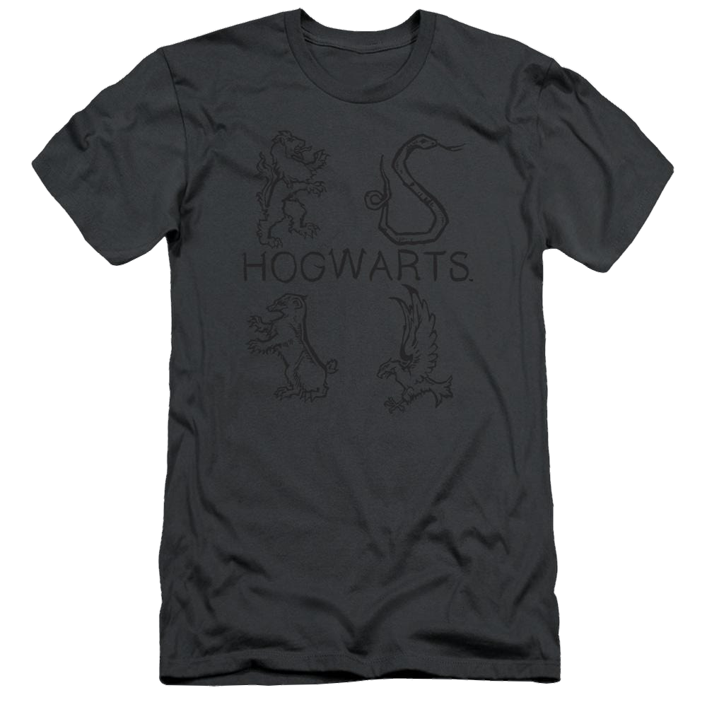 Harry Potter Literary Crests Men's Premium Slim Fit T-Shirt Men's Premium Slim Fit T-Shirt Harry Potter   