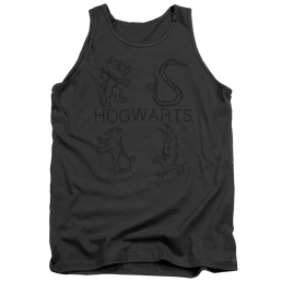 Harry Potter Literary Crests Men's Tank Men's Tank Harry Potter   
