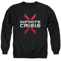 Infinite Crisis Logo Men's Crewneck Sweatshirt Men's Crewneck Sweatshirt Infinite Crisis   