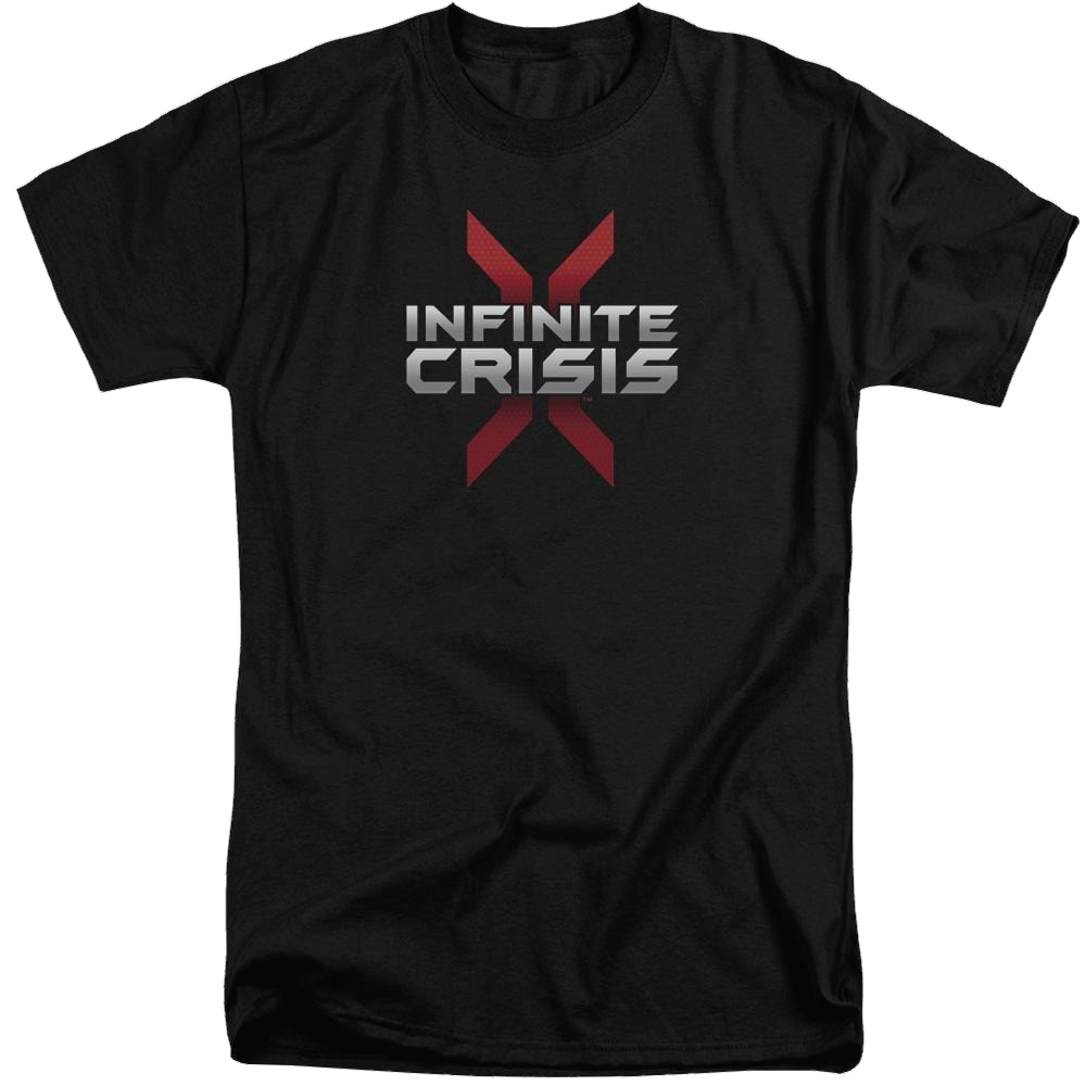 Infinite Crisis Logo Men's Tall Fit T-Shirt Men's Tall Fit T-Shirt Infinite Crisis   