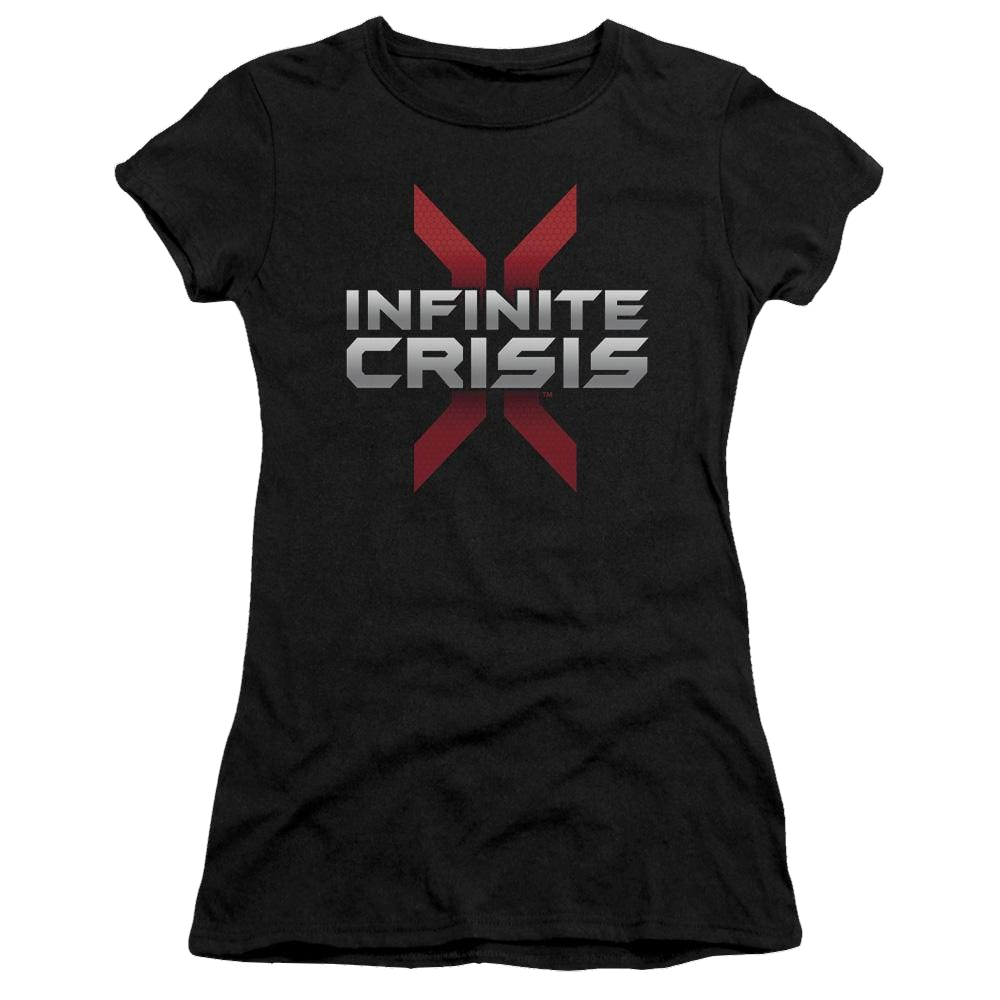 Infinite Crisis Logo Juniors T-Shirt Juniors T-Shirt Infinite Crisis   