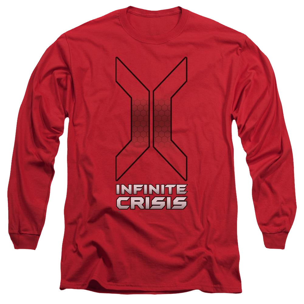 Infinite Crisis Title Men's Long Sleeve T-Shirt Men's Long Sleeve T-Shirt Infinite Crisis   