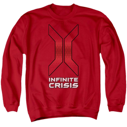 Infinite Crisis Title Men's Crewneck Sweatshirt Men's Crewneck Sweatshirt Infinite Crisis   