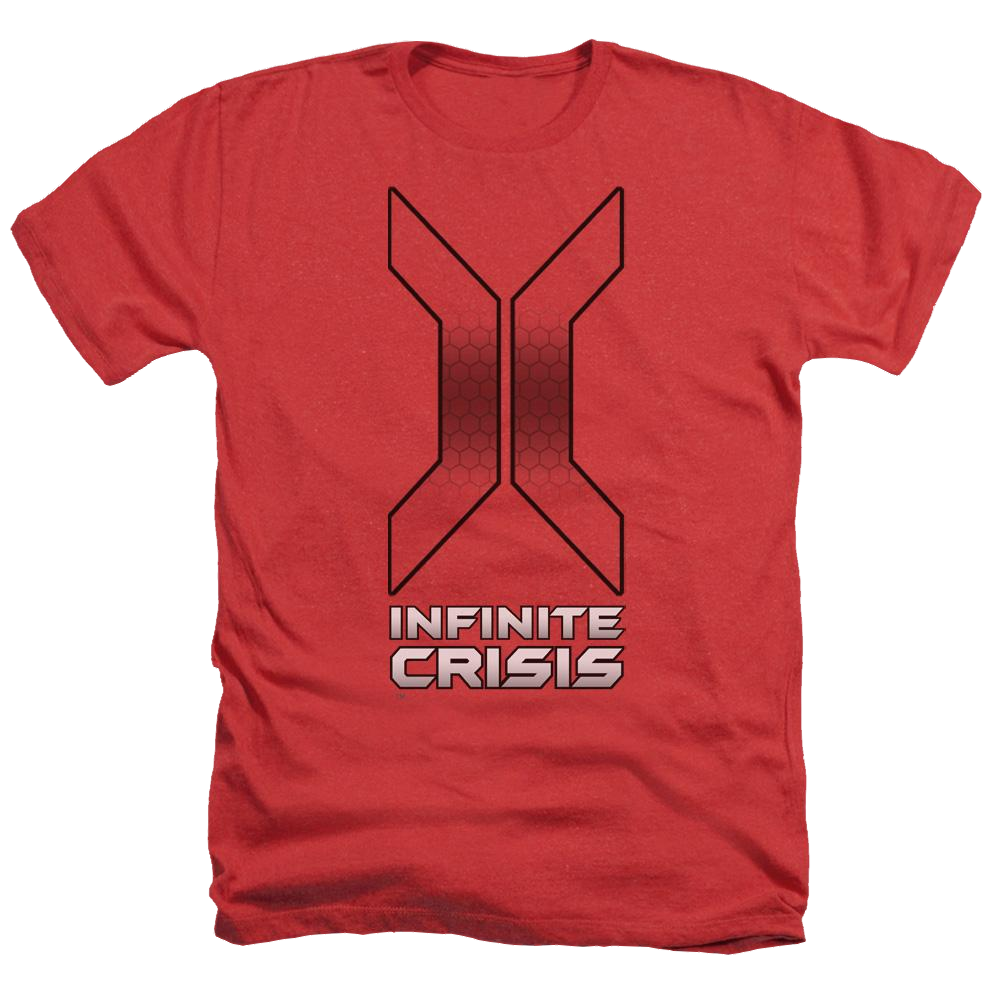 Infinite Crisis Title Men's Heather T-Shirt Men's Heather T-Shirt Infinite Crisis   