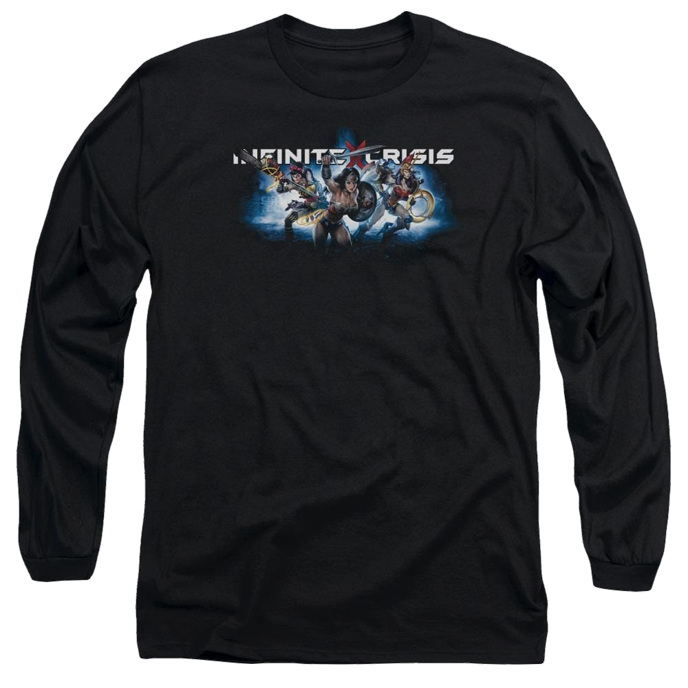 Infinite Crisis Ic Blue Men's Long Sleeve T-Shirt Men's Long Sleeve T-Shirt Infinite Crisis   