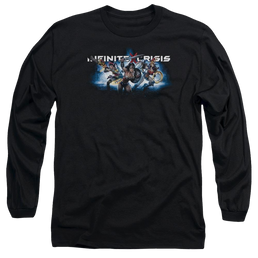Infinite Crisis Ic Blue Men's Long Sleeve T-Shirt Men's Long Sleeve T-Shirt Infinite Crisis   