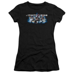 Infinite Crisis Ic Blue Juniors T-Shirt Juniors T-Shirt Infinite Crisis   