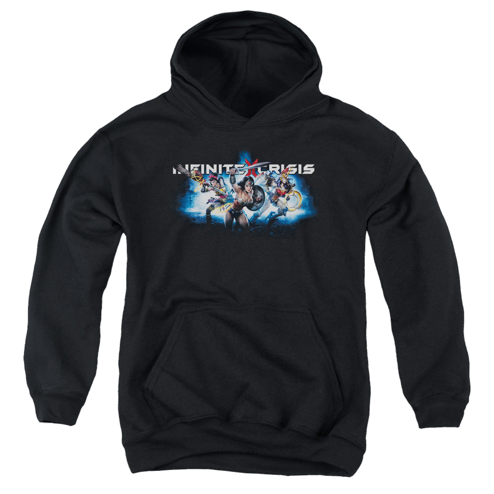 Infinite Crisis Ic Blue - Youth Hoodie Youth Hoodie (Ages 8-12) Infinite Crisis   