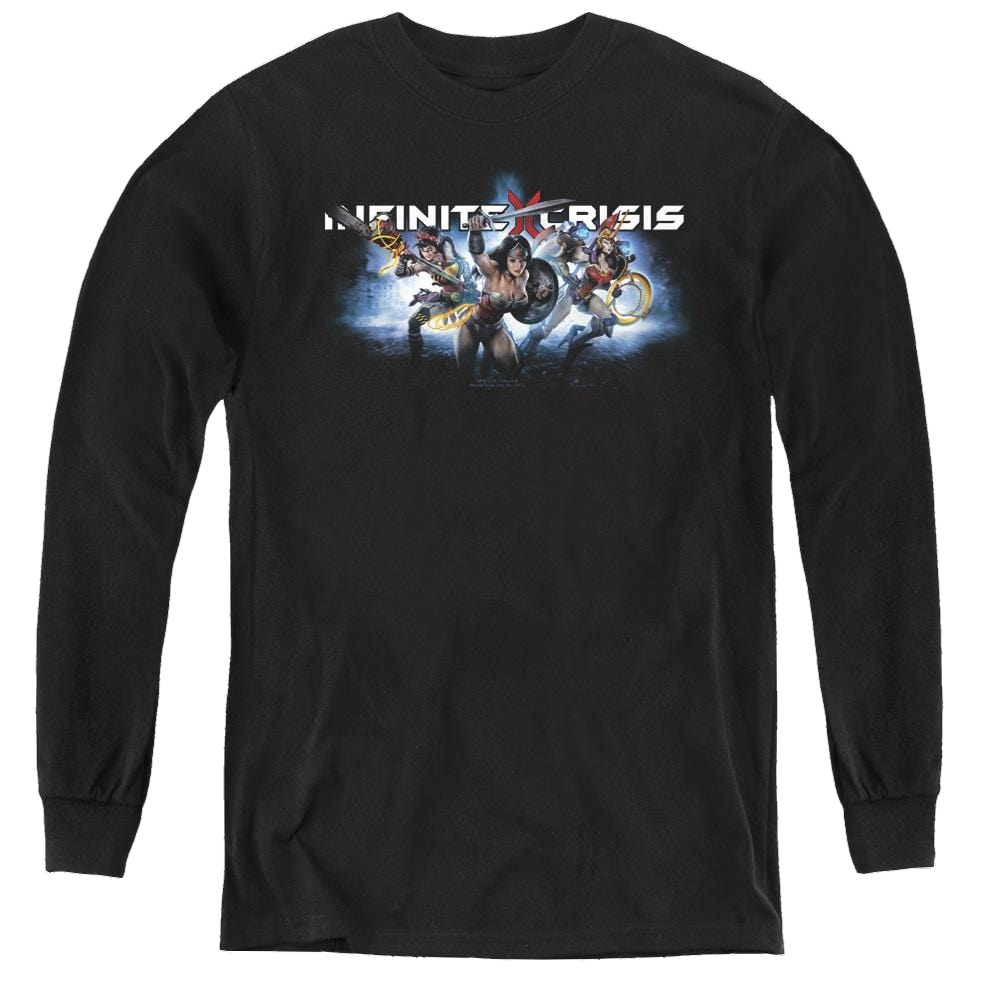 Infinite Crisis Ic Blue - Youth Long Sleeve T-Shirt Youth Long Sleeve T-Shirt Infinite Crisis   