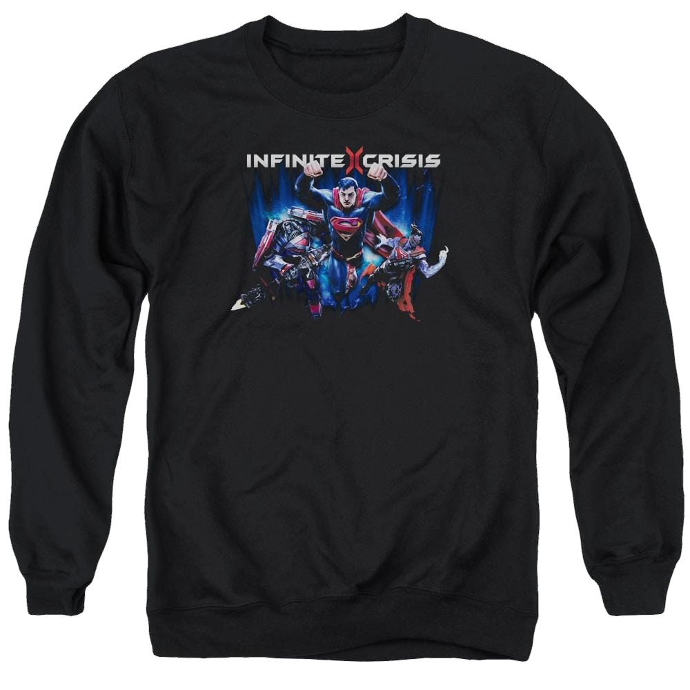 Infinite Crisis Ic Super Men's Crewneck Sweatshirt Men's Crewneck Sweatshirt Infinite Crisis   