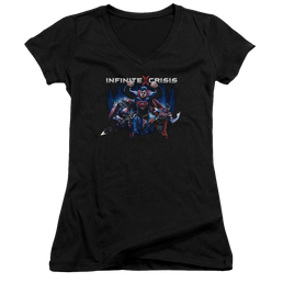 Infinite Crisis Ic Super Juniors V-Neck T-Shirt Juniors V-Neck T-Shirt Infinite Crisis   