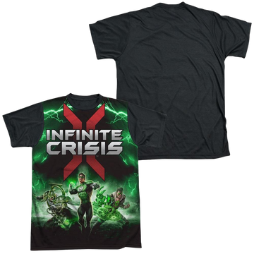 Infinite Crisis Ic Green Lantern men's black back t-shirt