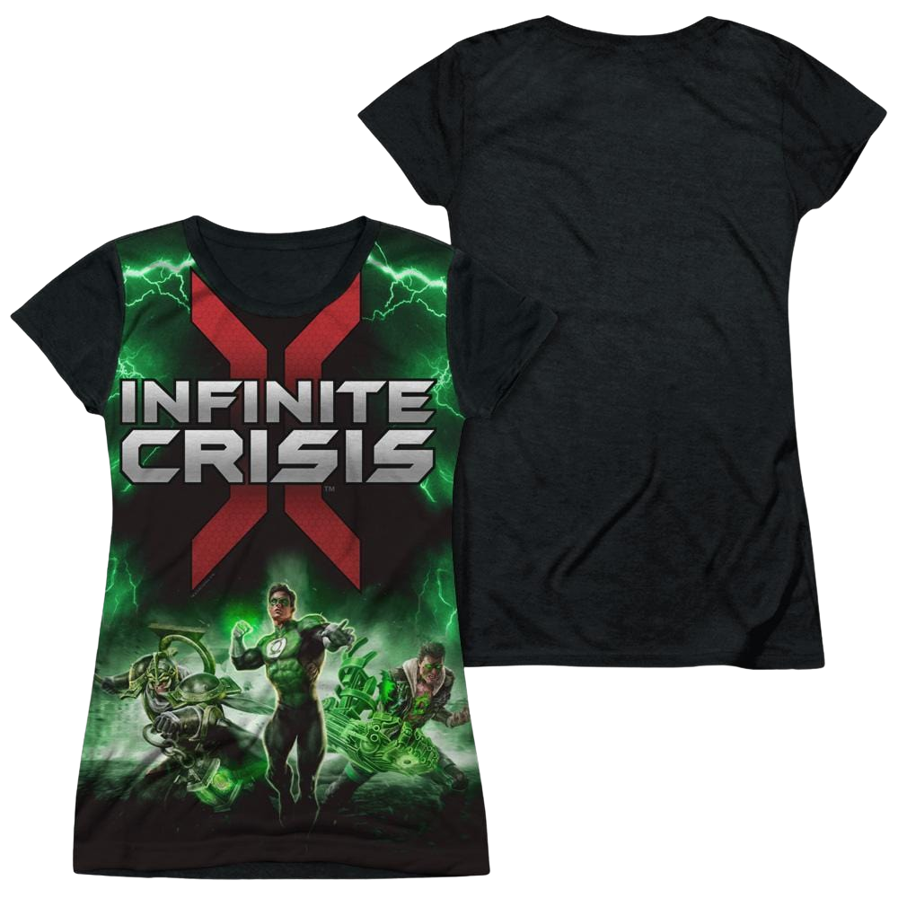 Infinite Crisis Ic Green Lantern Juniors Black Back T-Shirt Juniors Black Back T-Shirt Infinite Crisis   