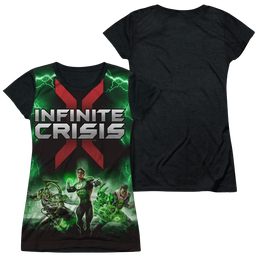 Infinite Crisis Ic Green Lantern Juniors Black Back T-Shirt Juniors Black Back T-Shirt Infinite Crisis   