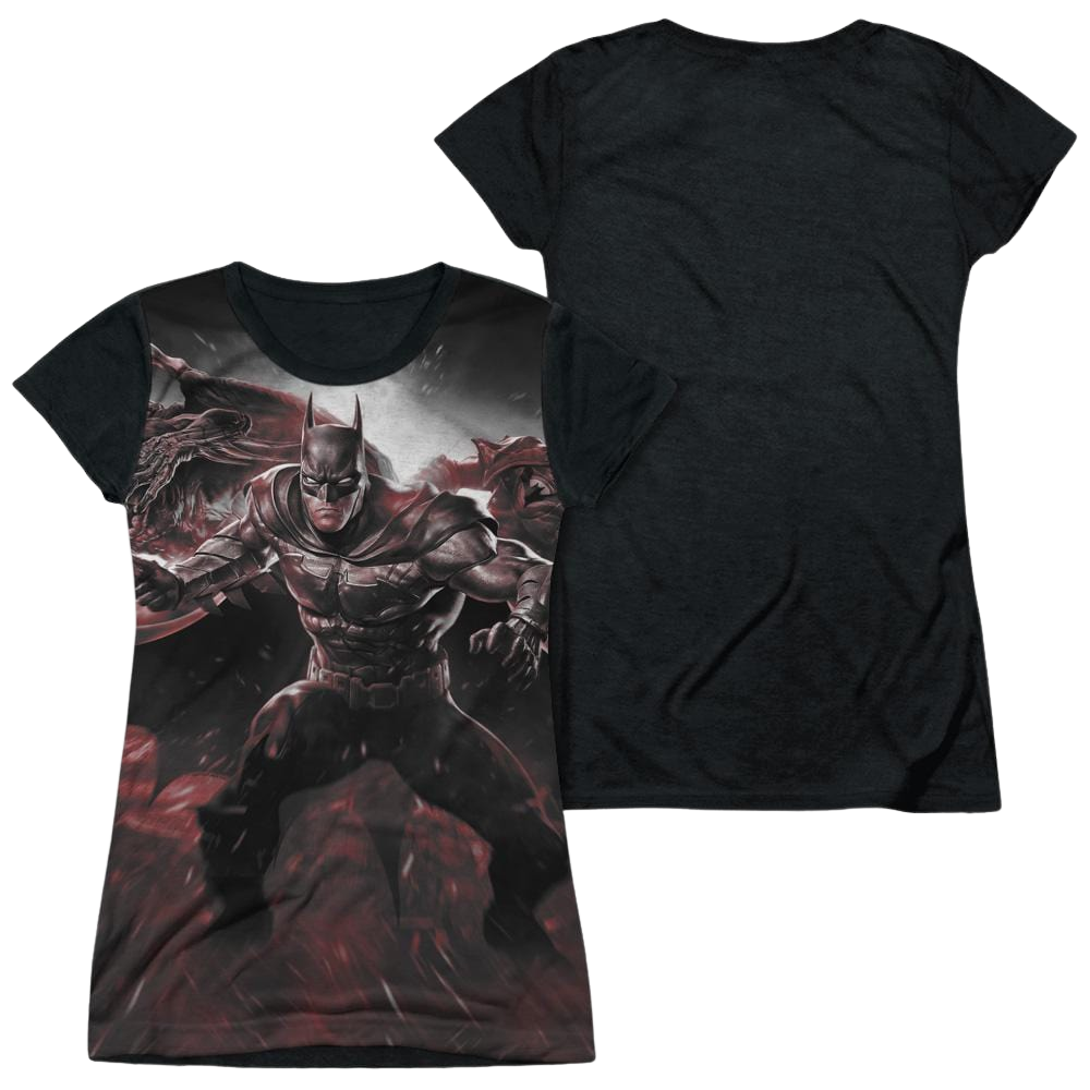 Infinite Crisis Ic Batman Juniors Black Back T-Shirt Juniors Black Back T-Shirt Infinite Crisis   