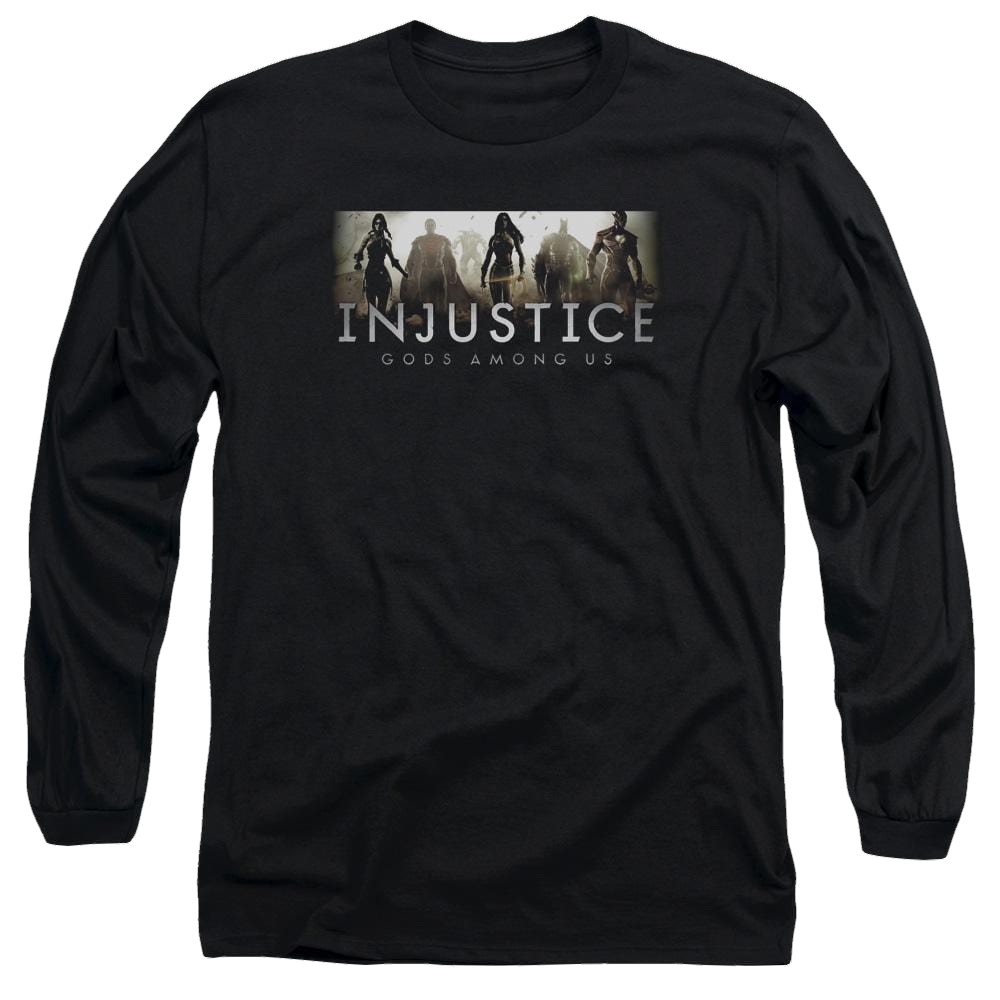 Injustice Gods Among Us Logo Men's Long Sleeve T-Shirt Men's Long Sleeve T-Shirt Injustice Gods Among Us   