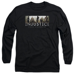 Injustice Gods Among Us Logo Men's Long Sleeve T-Shirt Men's Long Sleeve T-Shirt Injustice Gods Among Us   