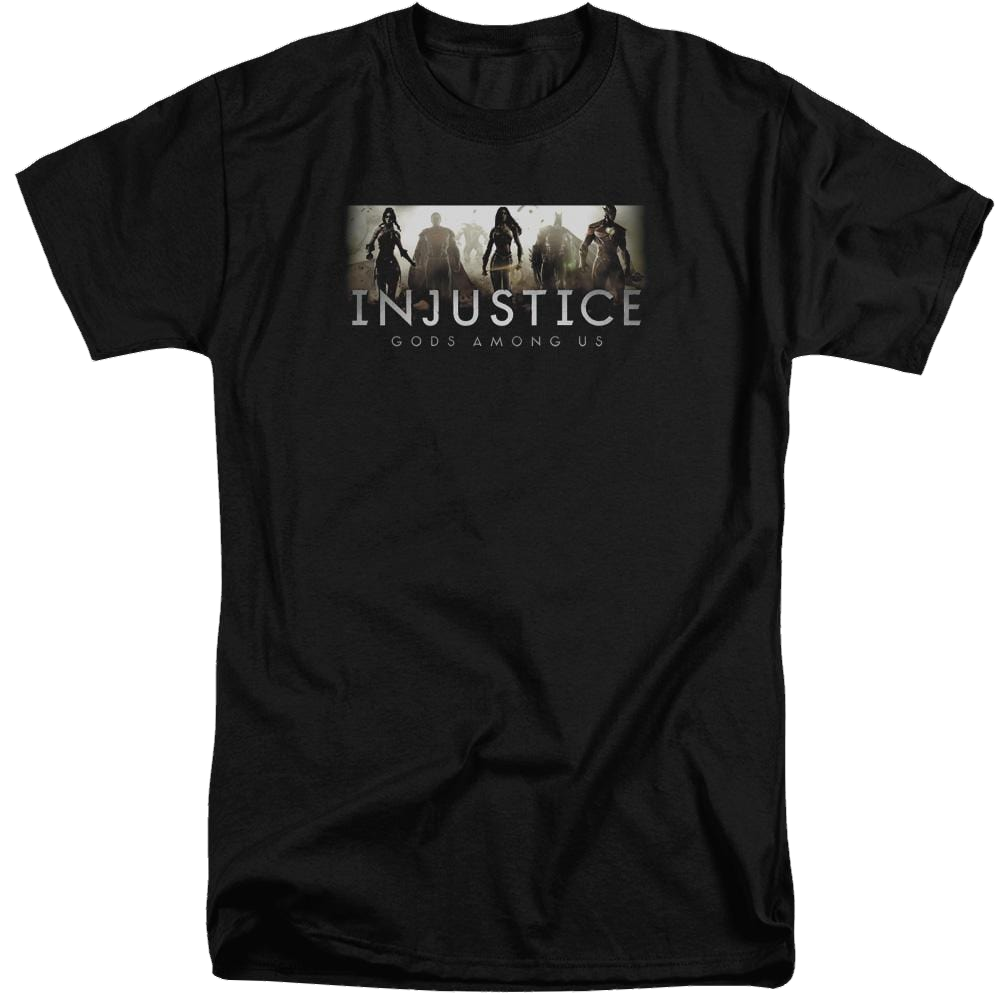 Injustice Gods Among Us Logo Men's Tall Fit T-Shirt Men's Tall Fit T-Shirt Injustice Gods Among Us   