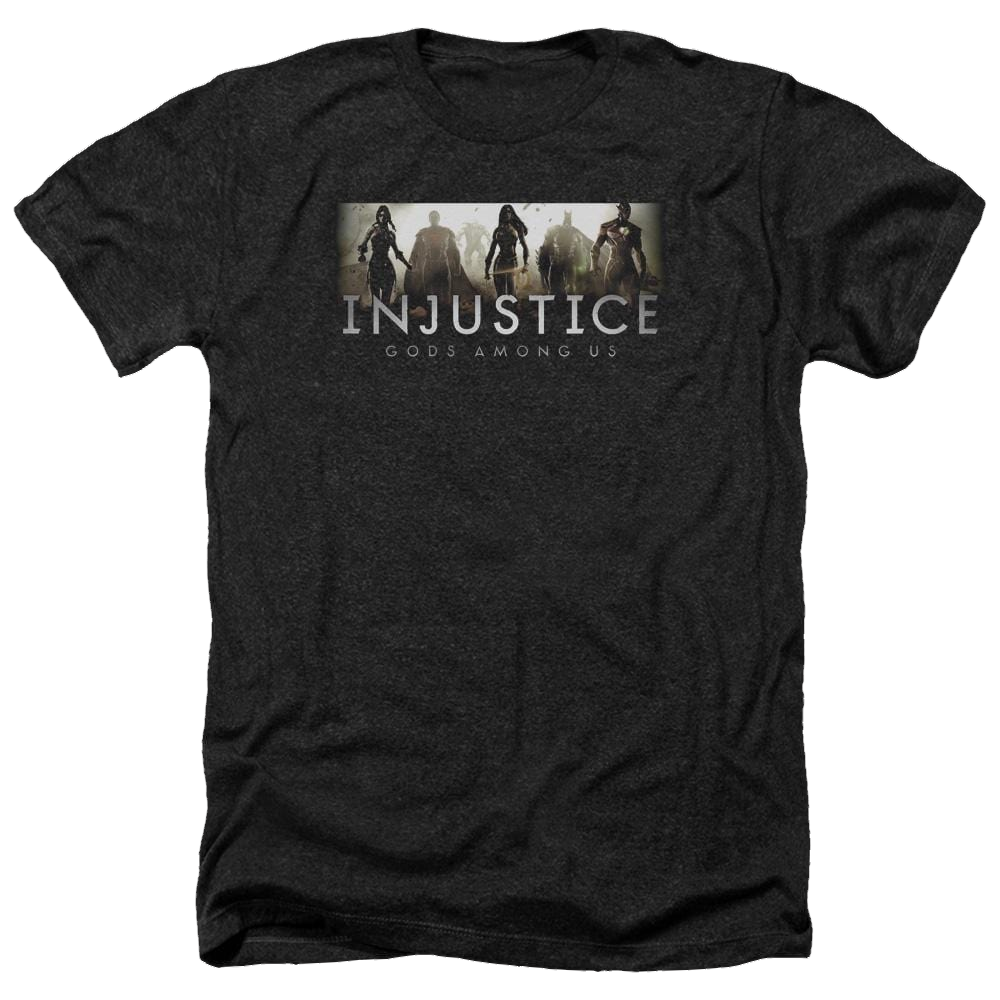 Injustice Gods Among Us Logo Men's Heather T-Shirt Men's Heather T-Shirt Injustice Gods Among Us   