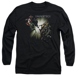 Injustice Gods Among Us Good Vs Evil Men's Long Sleeve T-Shirt Men's Long Sleeve T-Shirt Injustice Gods Among Us   