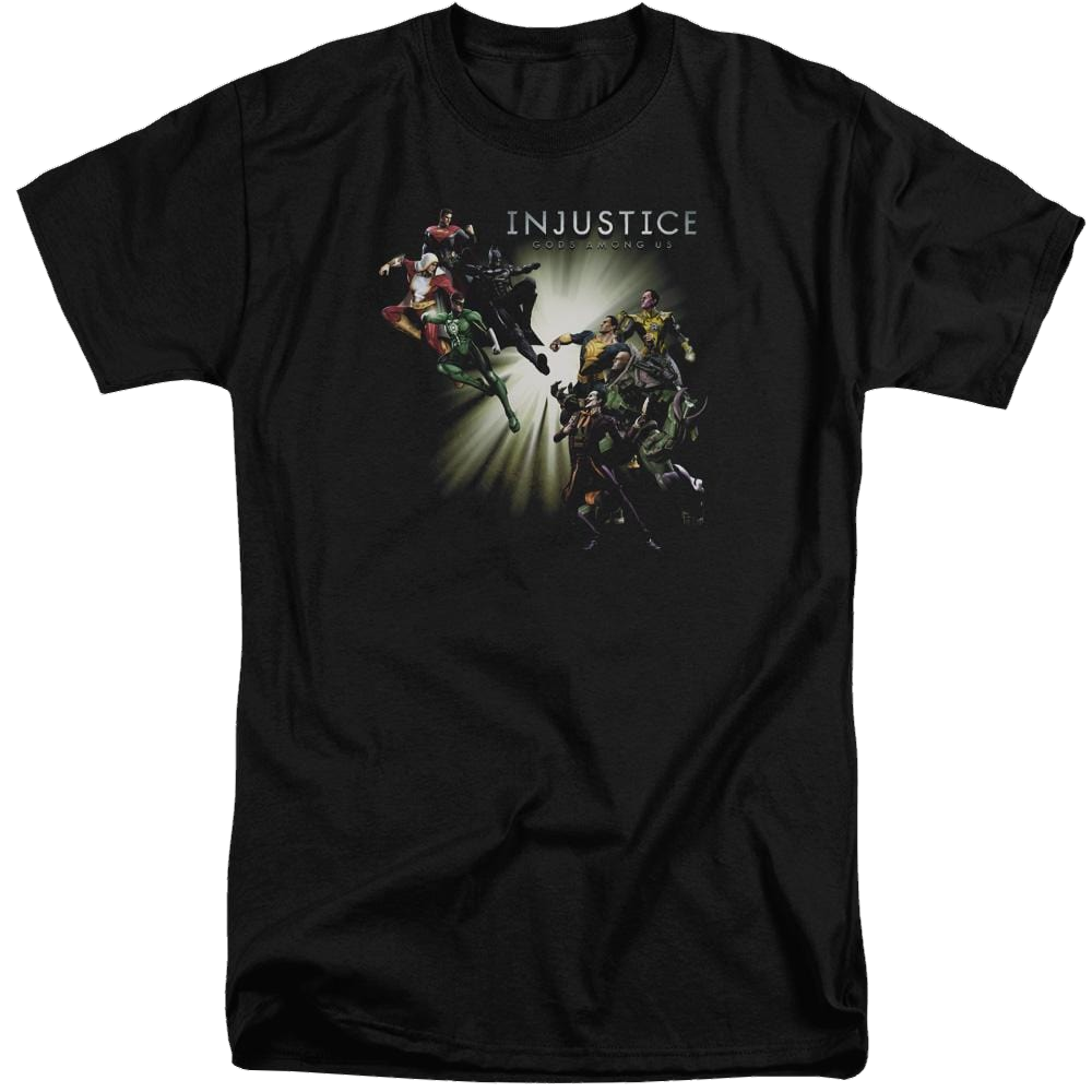 Injustice Gods Among Us Good Vs Evils Men's Tall Fit T-Shirt Men's Tall Fit T-Shirt Injustice Gods Among Us   