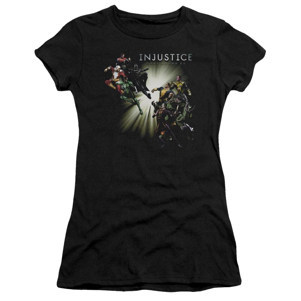 Injustice Gods Among Us Good Vs Evil Juniors T-Shirt Juniors T-Shirt Injustice Gods Among Us   
