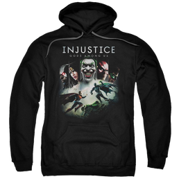 Injustice Gods Among Us Key Art Pullover Hoodie Pullover Hoodie Injustice Gods Among Us   