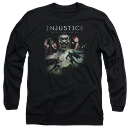 Injustice Gods Among Us Key Art Men's Long Sleeve T-Shirt Men's Long Sleeve T-Shirt Injustice Gods Among Us   