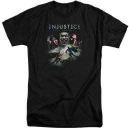 Injustice Gods Among Us Key Art Men's Tall Fit T-Shirt Men's Tall Fit T-Shirt Injustice Gods Among Us   