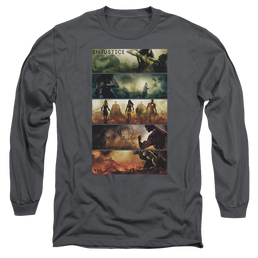 Injustice Gods Among Us Panels Men's Long Sleeve T-Shirt Men's Long Sleeve T-Shirt Injustice Gods Among Us   